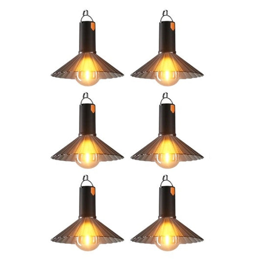 PM- 154 6 Piece Camping Rechargeable Hanging Lamp With Three Modes