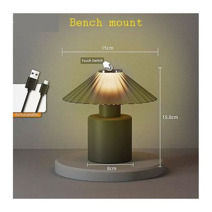 PM-150 Warm Glow Modern Touch-Sensor Rechargeable Table Lamp