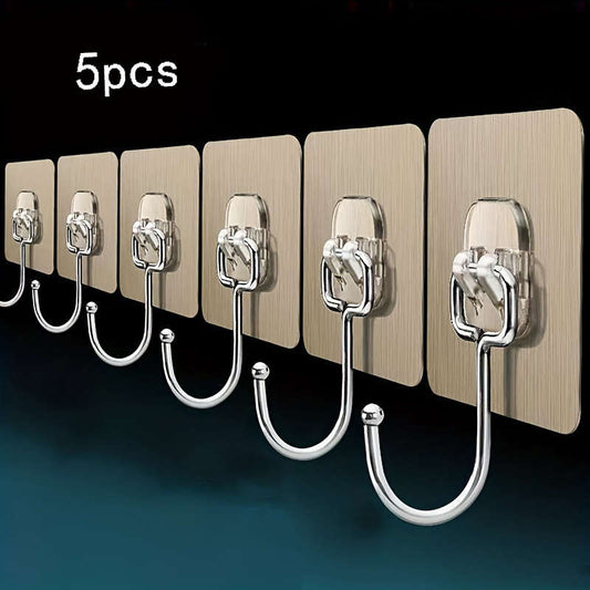 5pcs Super Strong Adhesive Wall Hooks