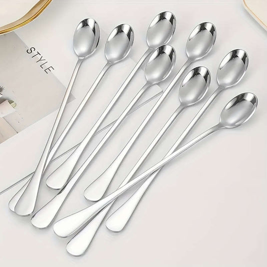 Stainless steel long handle ice tea spoon
