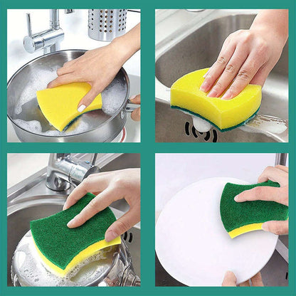8pcs high quality double sided kitchen cleaning sponge