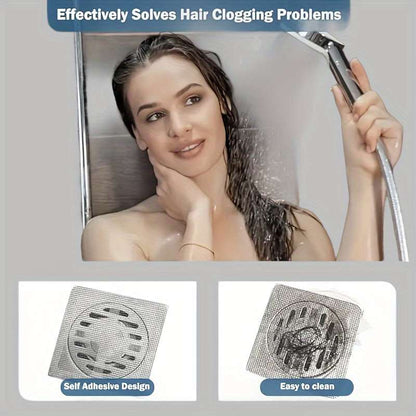 50 Pack Shower Hair Collector Drain, Metal Mesh Filter