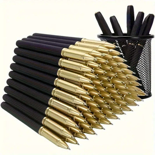 10 Pack Ultra Fine Tip Black Gel Pen Signature Pen Black Carbon Pen Water Pen Practice Large Capacity