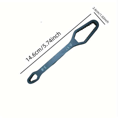 1 piece universal self-adjusting multi-function wrench