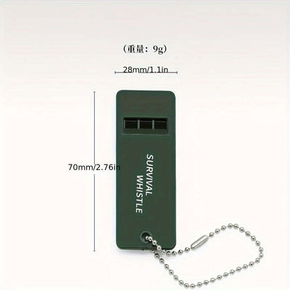High frequency survival whistle for outdoor adventures
