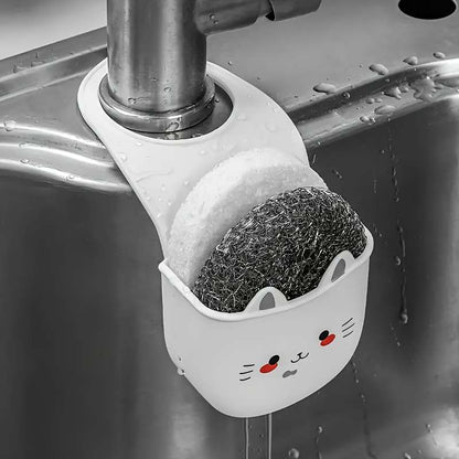 Cute Cat Silicone Faucet Basket