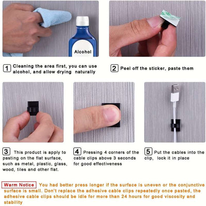 Adhesive Cable Clamps