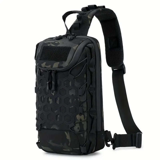 1pcs Large Capacity Camouflage Tactical Chest Bag Durable Waterproof Oxford Cloth