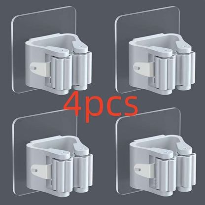 4pcs ABS mop broom holder