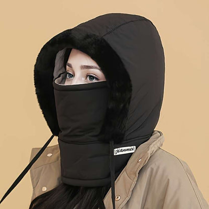 1 Top Winter Warm Fleece Lined Knitted Fabric Polyester Hat