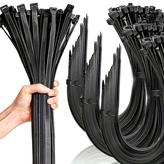 100 Piece Heavy Duty Premium Nylon Cable Tie Set - Waterproof