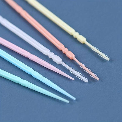 100pcs Double-ended Interdental Brushes