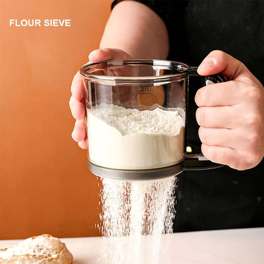Semi-automatic flour sifter