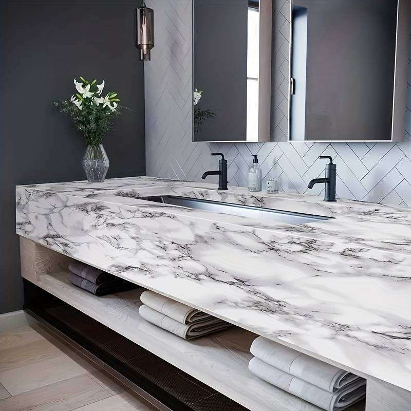 1 piece of self-adhesive marble wallpaper