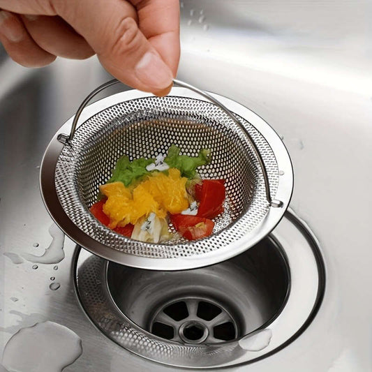1 stainless steel sink strainer with handle