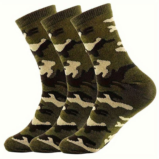 3-Pack Men's All Season Camouflage Socks