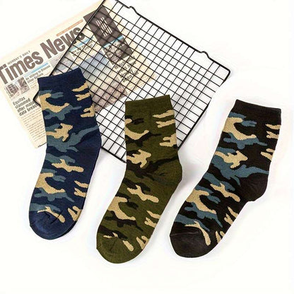 3-Pack Men's All Season Camouflage Socks