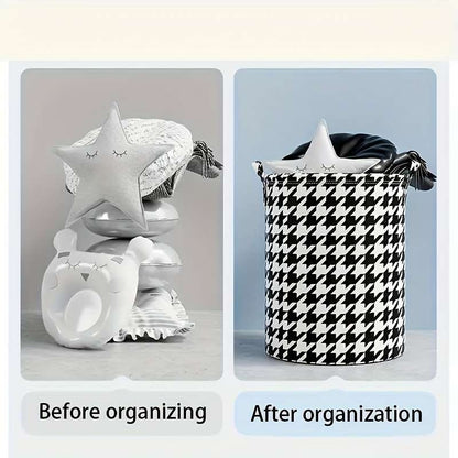1 Elegant Collapsible Laundry Basket with Handle
