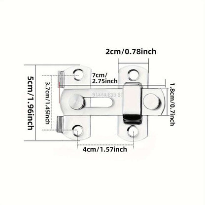 2-piece stainless steel mini latch lock