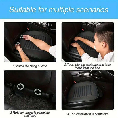 2 Pieces Universal Breathable Faux Leather Car Seat Covers