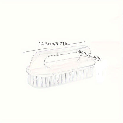 1-Pack Multi-Function Three-Sided Soft-Bristle Long-Handled Laundry Brush
