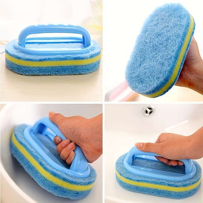 Magical non-electrical dishwashing sponge