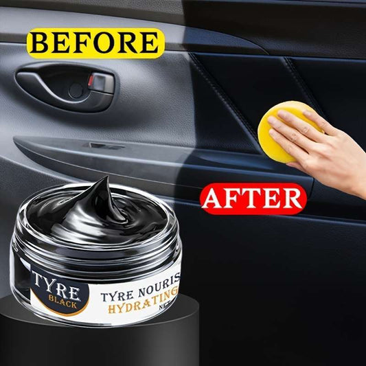Black interior plastic repair cream
