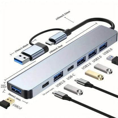 7-in-1 High-Speed USB 3.0 Data Transfer Adapter
