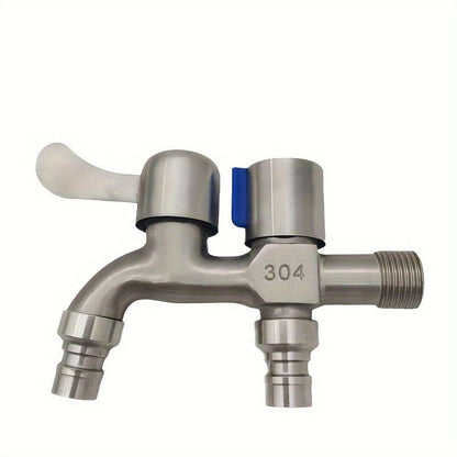 1 piece of stainless steel double faucet