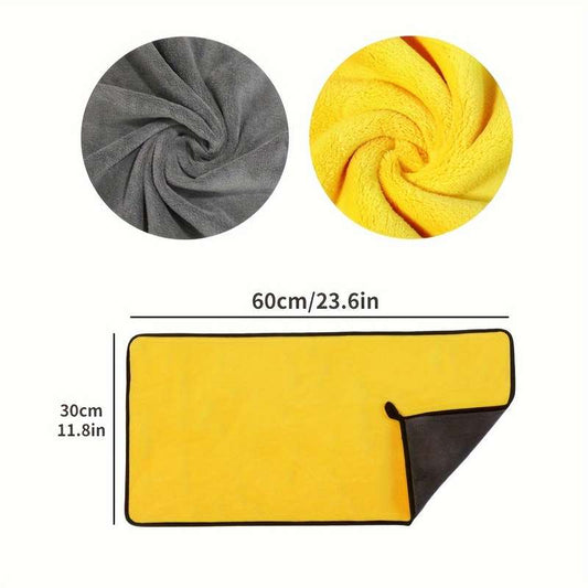 Super absorbent microfiber car wash towel
