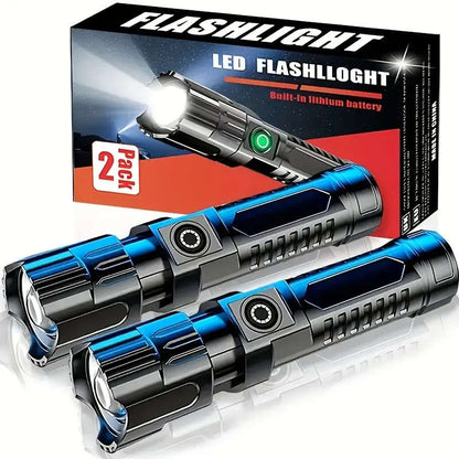 2 Pack High Power LED Flashlight