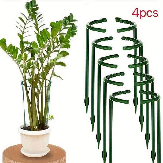 4 9.5 in (24.99 cm) heavy-duty plastic plant support stakes