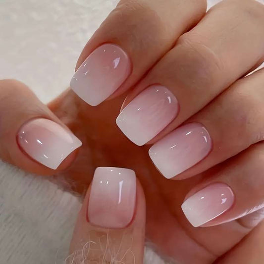 Square Jelly Color False Nails