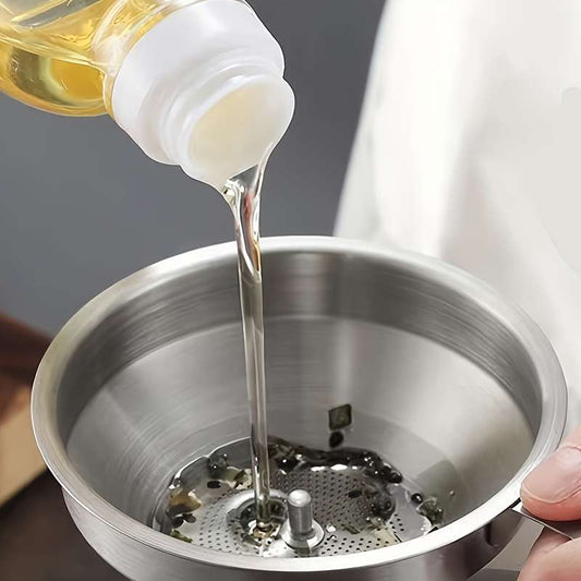 1 stainless steel funnel