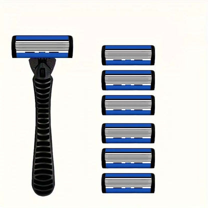 Men's manual razor 6 blade razor