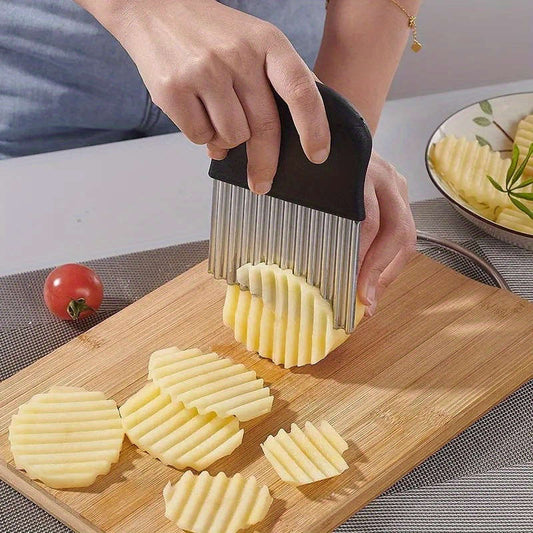 Stainless steel wavy knife, vegetable multi-purpose wavy knife, food safety kitchen knife, general purpose