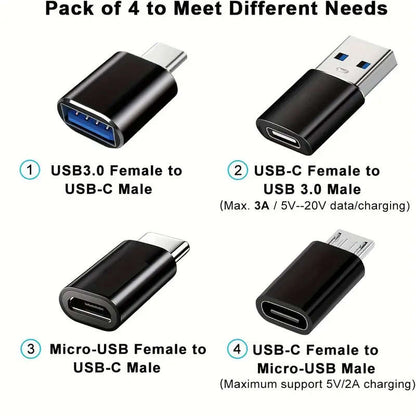 4 USB-C adapters
