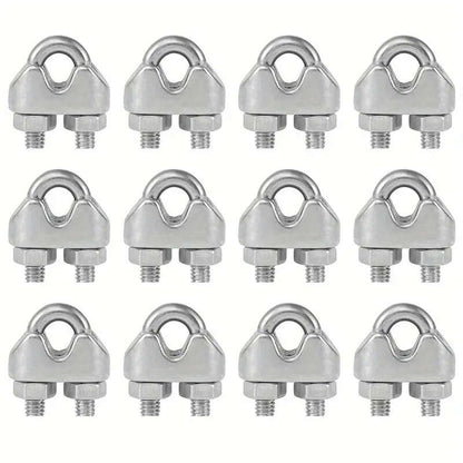 12 heavy duty M3 cable clamps
