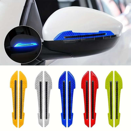 2-pack car rearview mirror reflective stickers