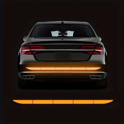 Car bumper reflective stickers