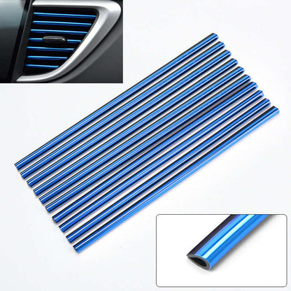 10 pieces 20cm Car air conditioning vent decorative strips