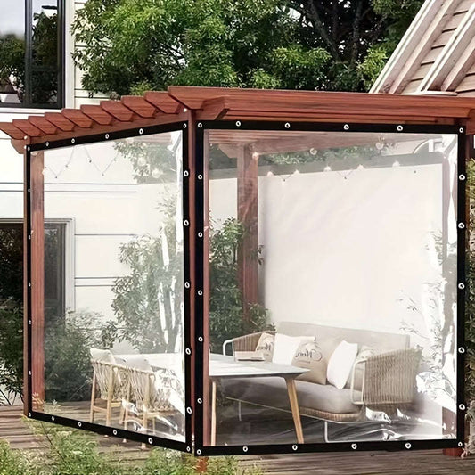 Waterproof UV Resistant Heavy Duty Clear Plastic Tarpaulin   Size 1m x 2m