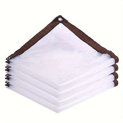 Waterproof UV Resistant Heavy Duty Clear Plastic Tarpaulin   Size 1m x 2m
