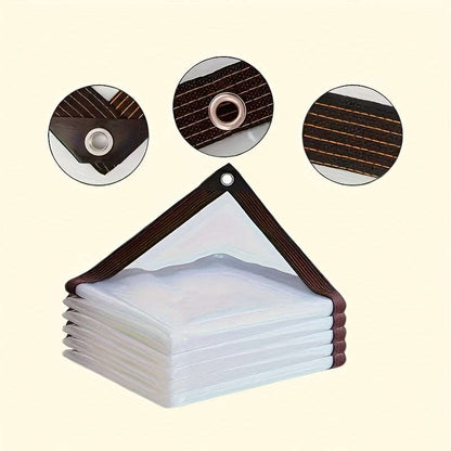 Waterproof UV Resistant Heavy Duty Clear Plastic Tarpaulin   Size 1m x 2m