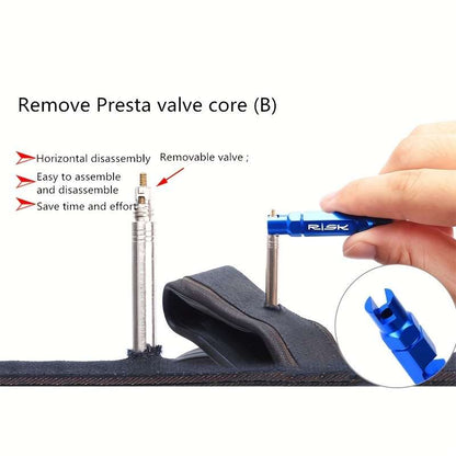 Bicycle valve core removal tool set