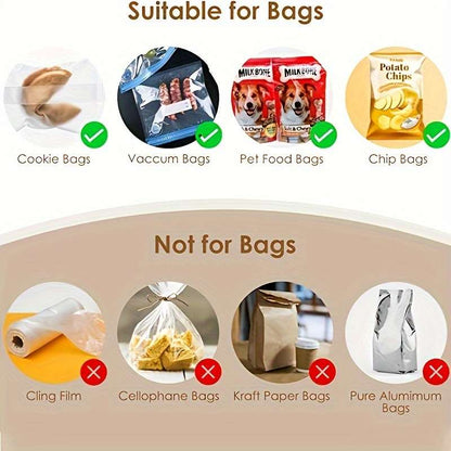 Compact Handheld Snack Bag Sealer (Random Colors)