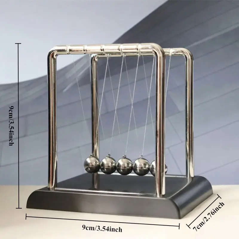 5 Ball Newton Cradle Metal and ABS Plastic Desktop Decoration