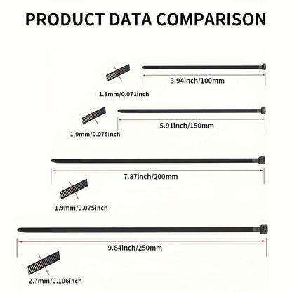White nylon cable tie