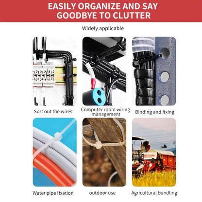 White nylon cable tie