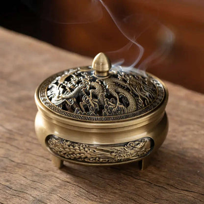 1 antique copper incense burner